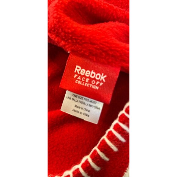 Vtg Detroit Red Wings Hockey Mohawk Hat White Red Reebok Face Off Headwear NHL - Picture 8 of 10